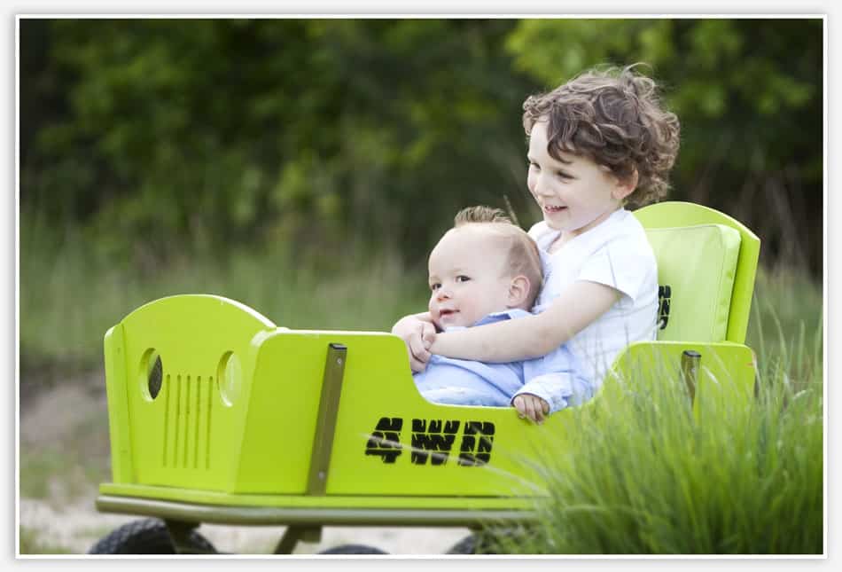 Familiefotografie in de bolderkar