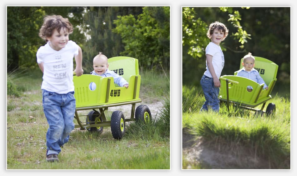 Met de bolderkar bij de zandverstuiving van Rosmalen