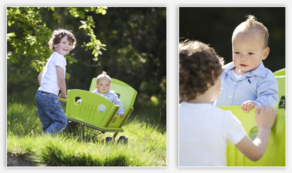 Vriendjes in de bolderkar