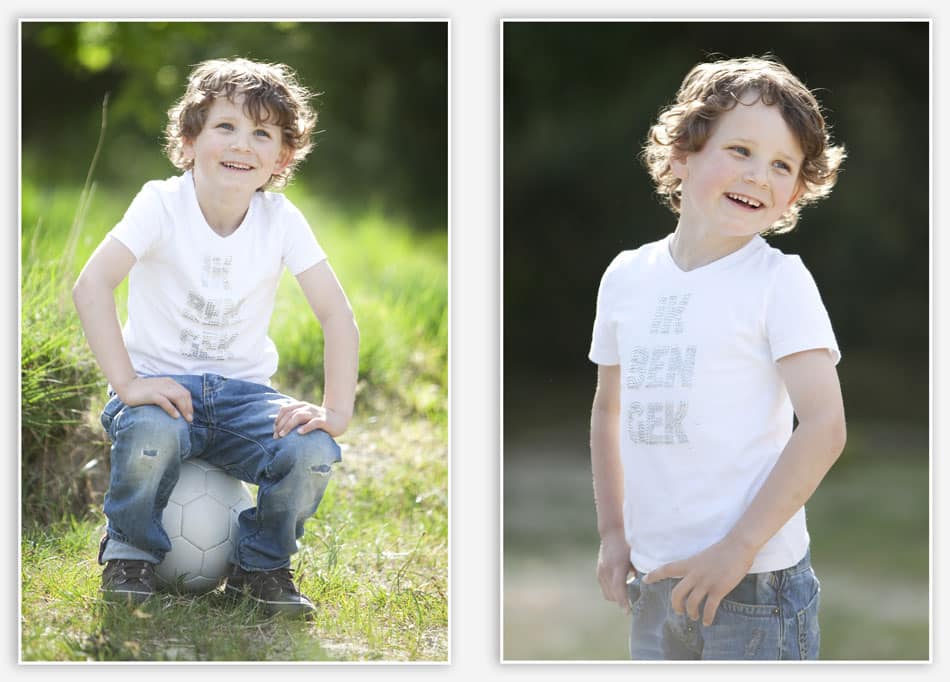 Portretfoto's in het avondlicht