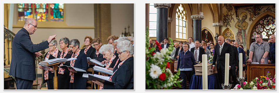 Afscheidsdienst in de kerk van Helvoirt