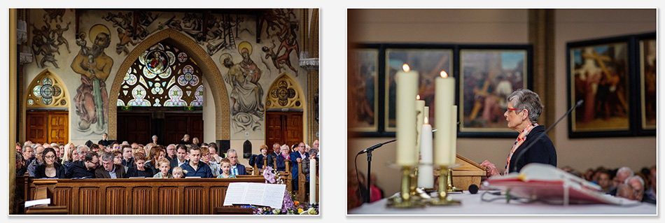 Afscheidsdienst in de kerk van Helvoirt