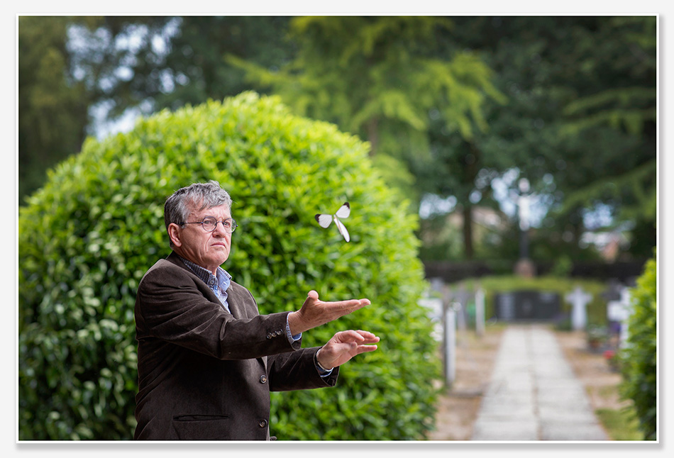 Afscheidsfotografie met vlinders
