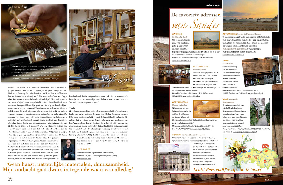 Glossy tijdschrift Brabeau