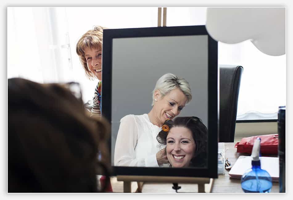 Opmaken van de bruid door Marion Christianen