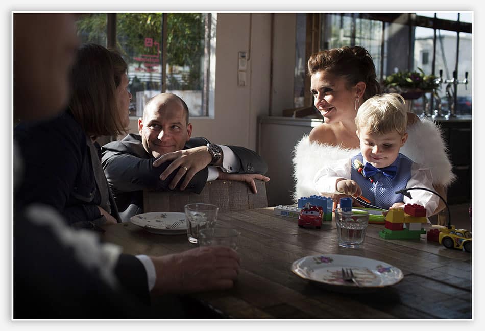 Bruidspaar restaurant Piet Hein Eek