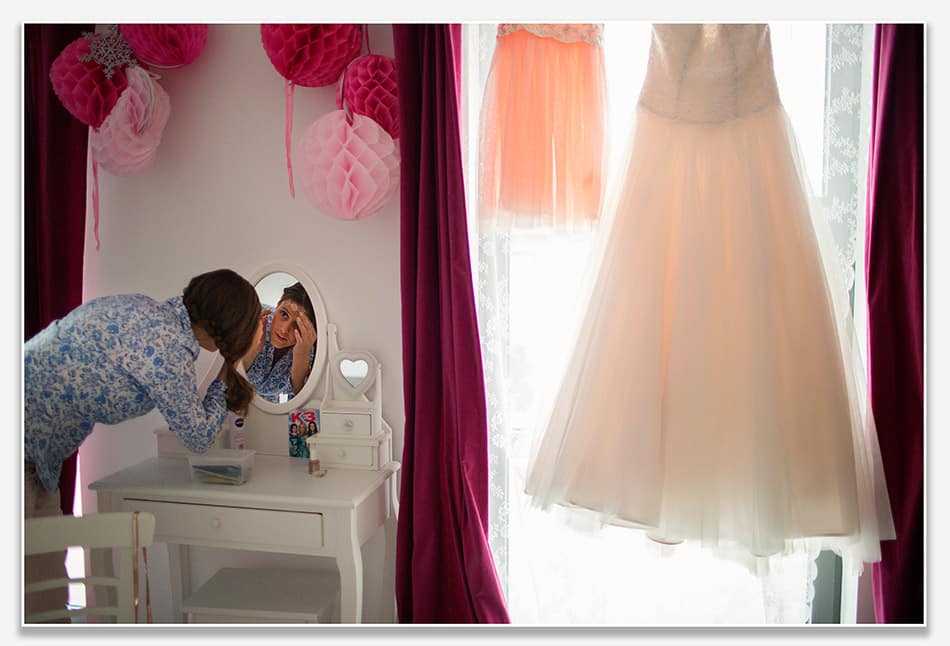 Voorbereiding van de bruid