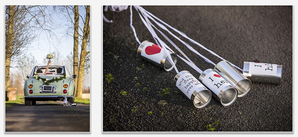 Nissan Figaro als trouwauto