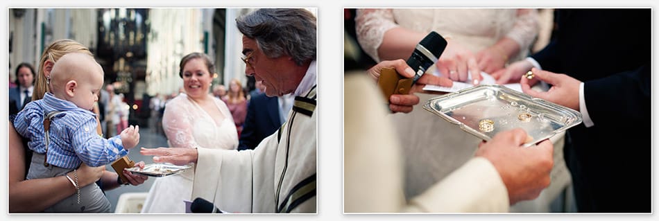 Bruidsjonker brengt ringen in de Sint Jan
