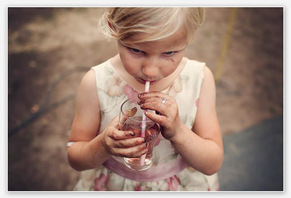 Bruidsmeisje aan het einde van de dag