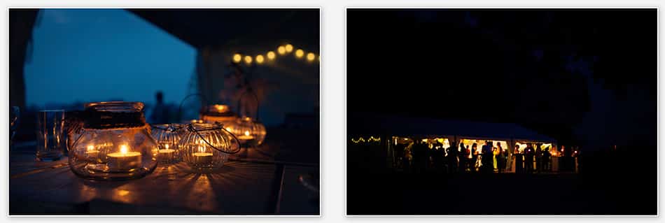 Aan het einde van de trouwdag