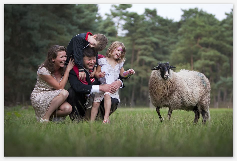 Bruidsfotografie_Utrecht Bruidsfotografie met schaap