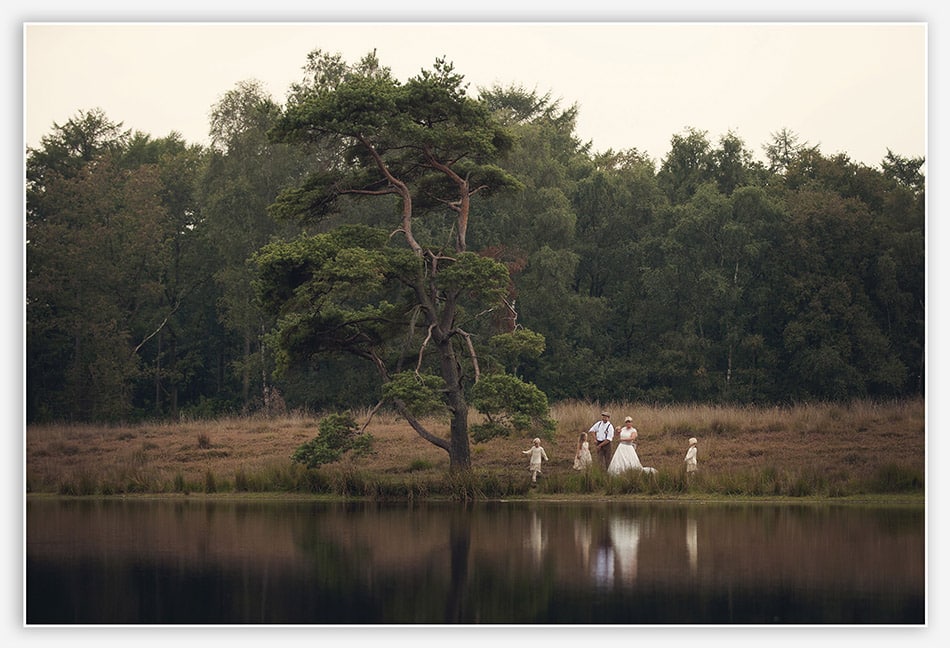 Trouwfotografie in natuurgebied