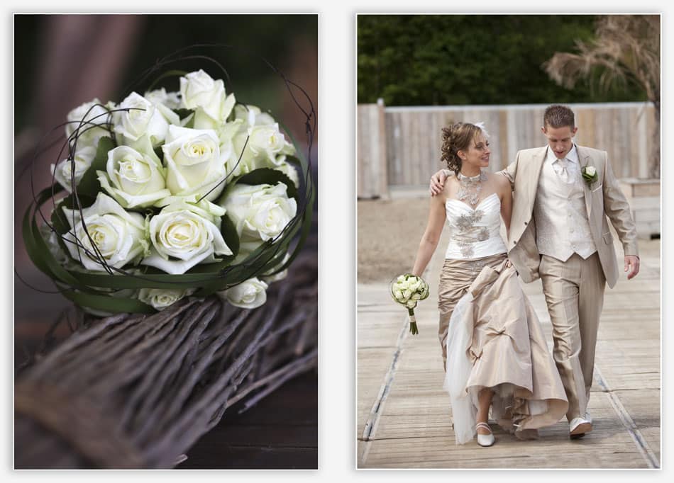 Klassiek wit bruidsboeket