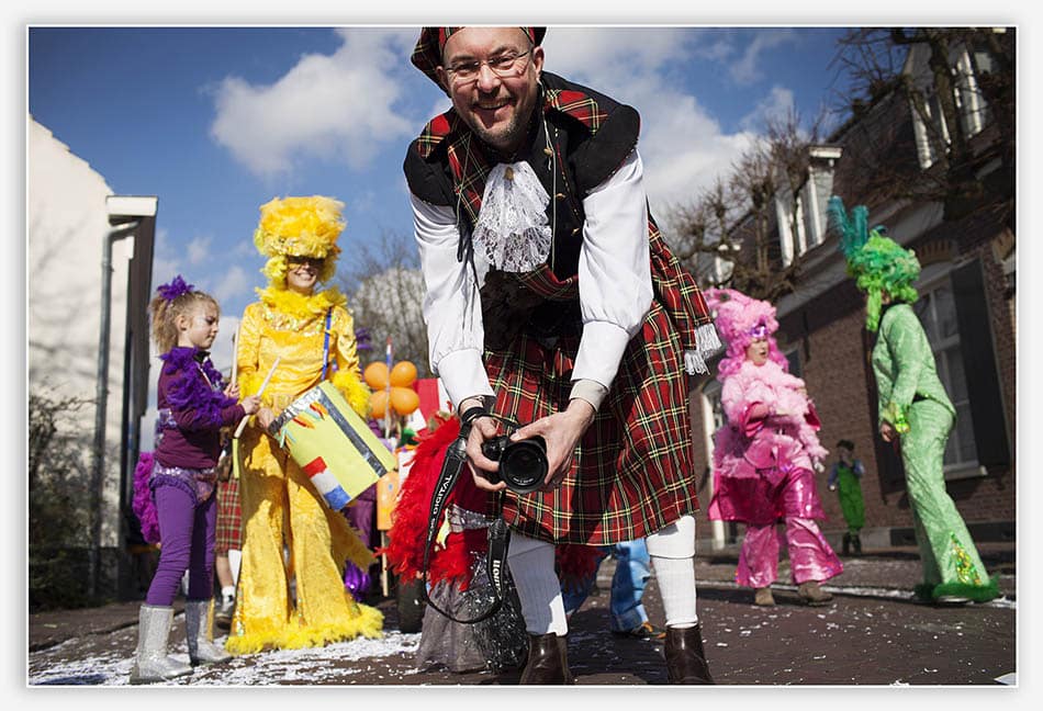 Paparazzi bij de carnaval 