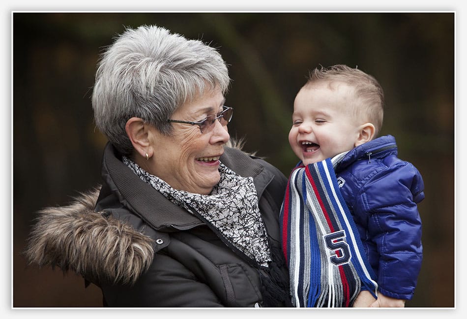 Oma en kleinkind 