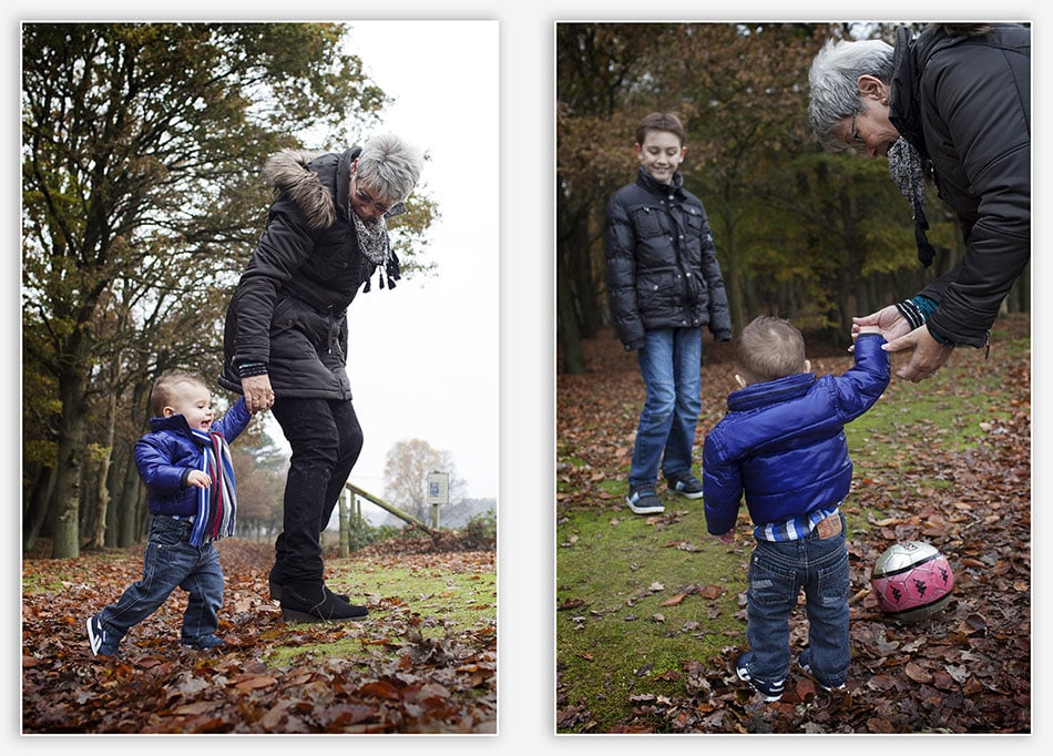Oma met haar kleinkinderen 