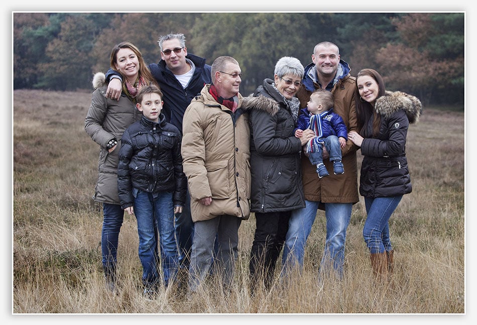 Familiefoto in de duinen 
