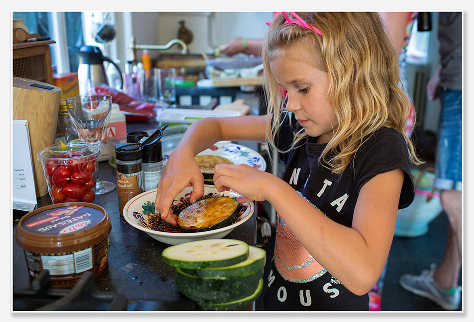 Koken tijdens de lifestyleshoot