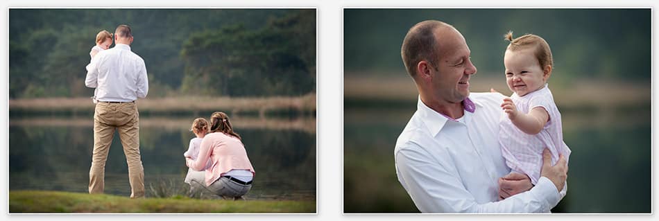 familiefotografie langs de waterkant
