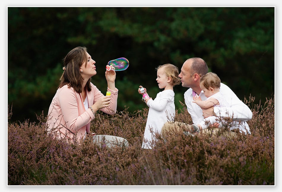 familiefotografie met belleblaas
