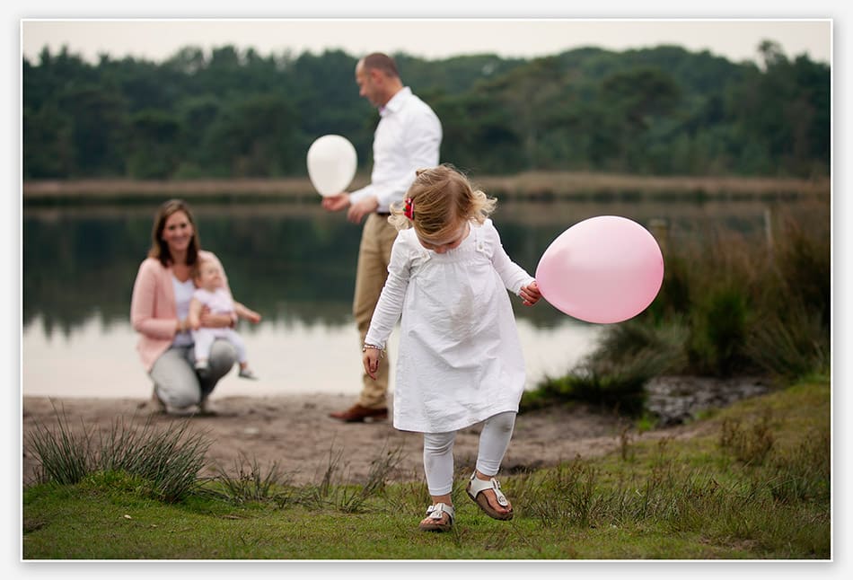 familiefotografie met ballonnen