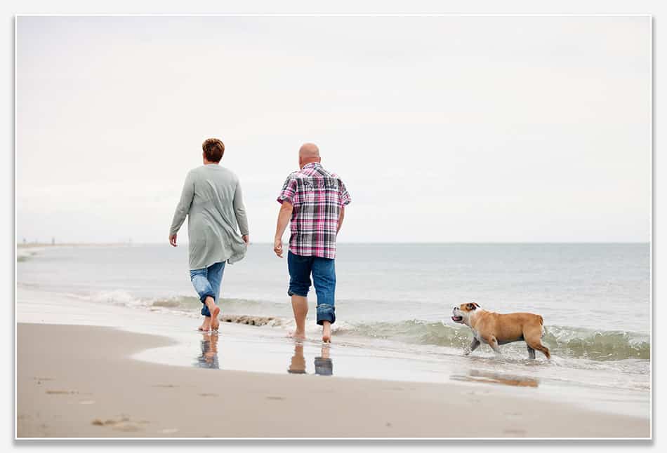 Strandwandeling met hond