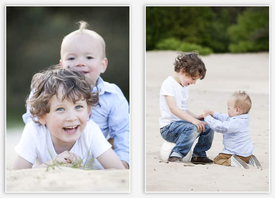 Kinderfotografie in de duinen