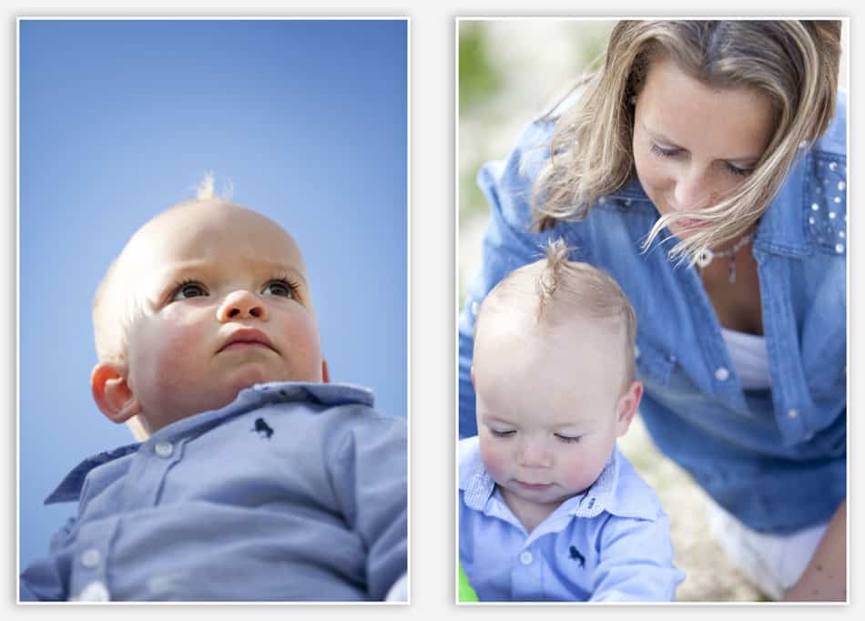 Stralend blauwe hemel voor de fotoshoot