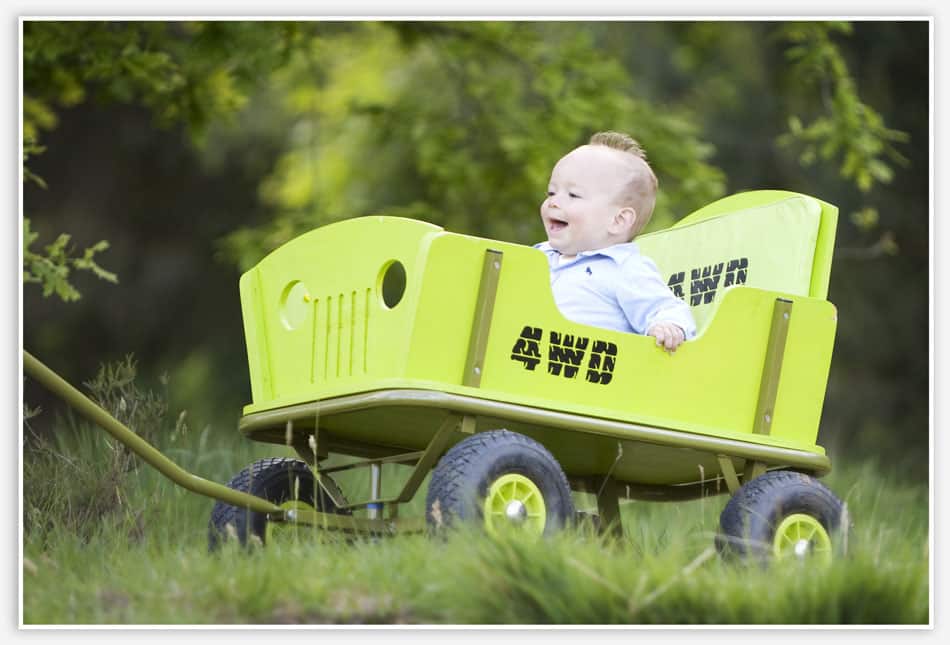 Met hoge snelheid in de bolderkar