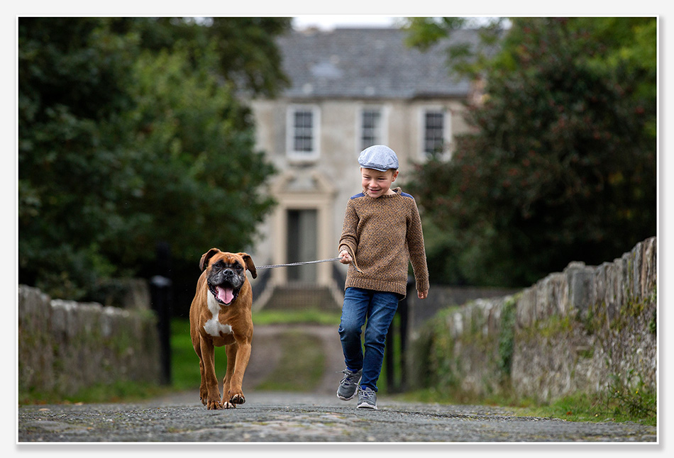Kinderfotografie met hond
