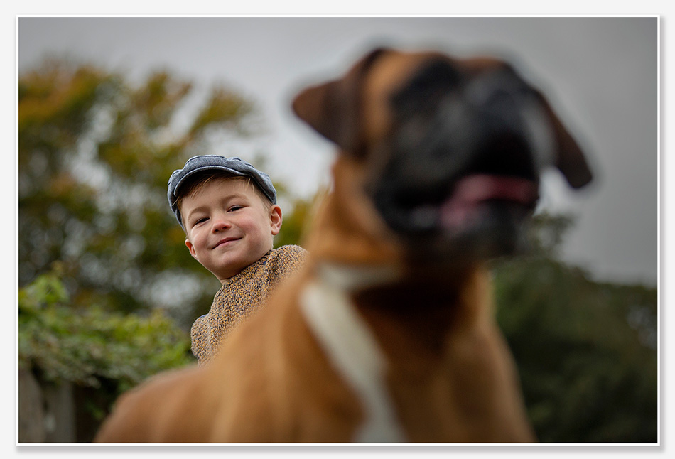 Kinderfotografie met hond