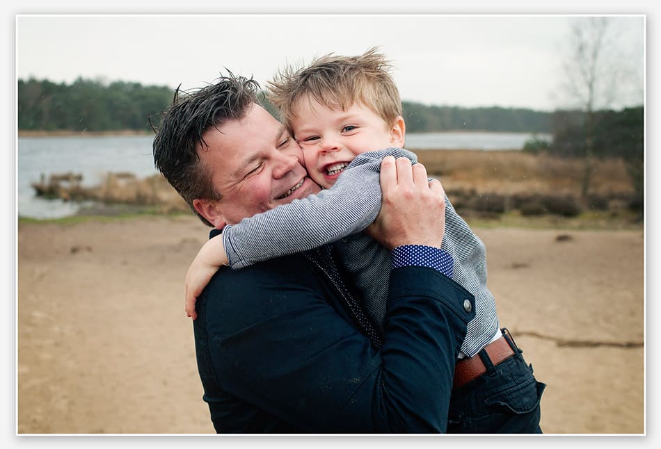 Dikke knuffel van papa