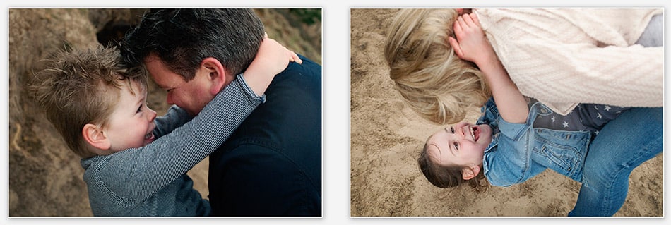 Dollen met mama en papa