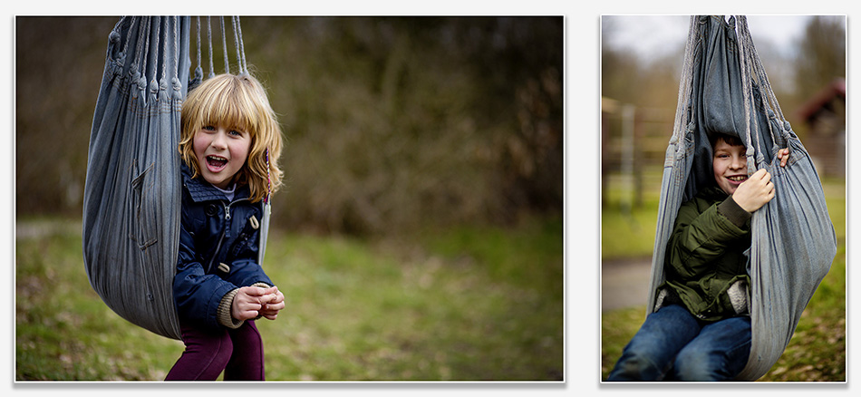 Lekker chillen tijdens de familiefoto's