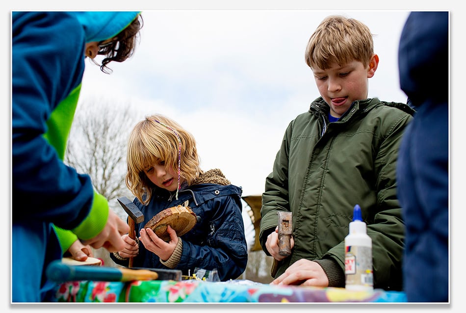 Knutselactiviteit op Camping Buitenland