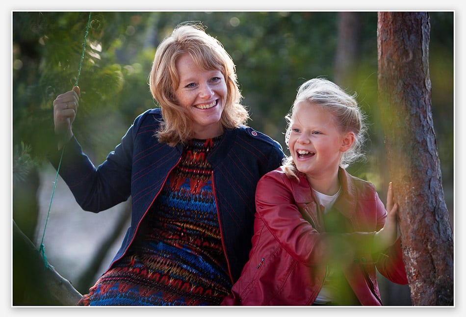 Gezinsfotografie moeder en dochter
