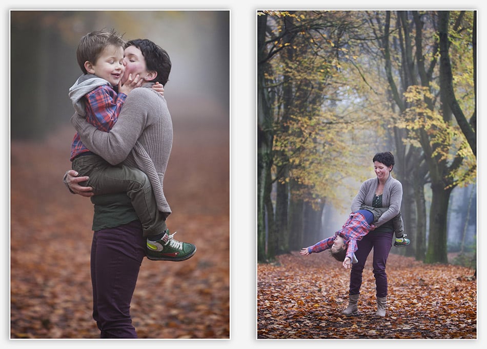 Gezinsfotografie in het bos
