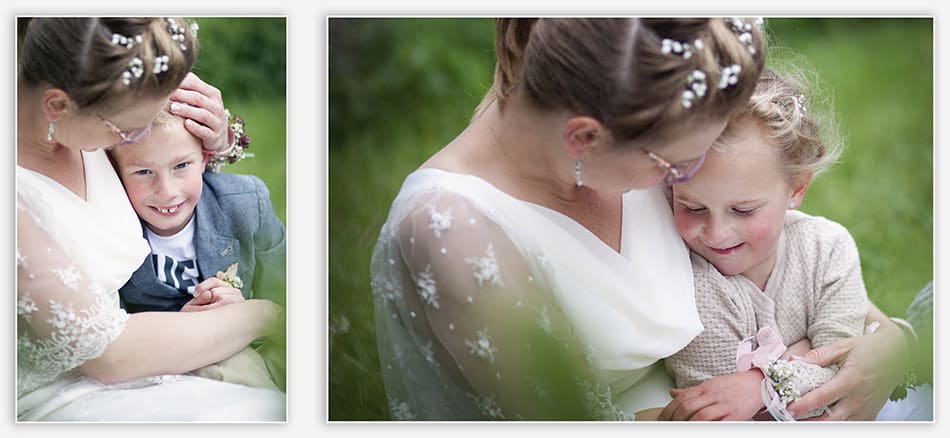 Bruidsfotografie met kinderen