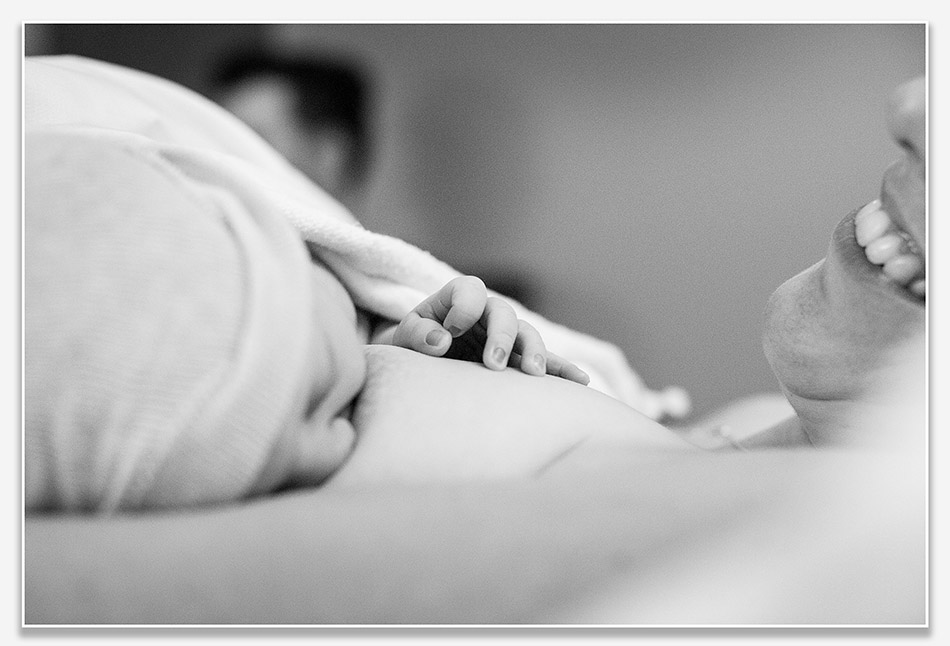 Eerste keer drinken na de geboorte