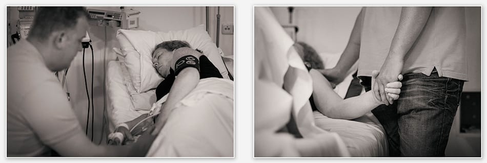 Steun van de man tijdens de weeën