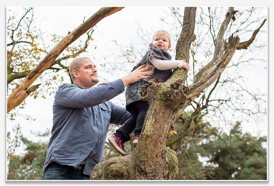 In bomen klimmen in de Drunense Duinen