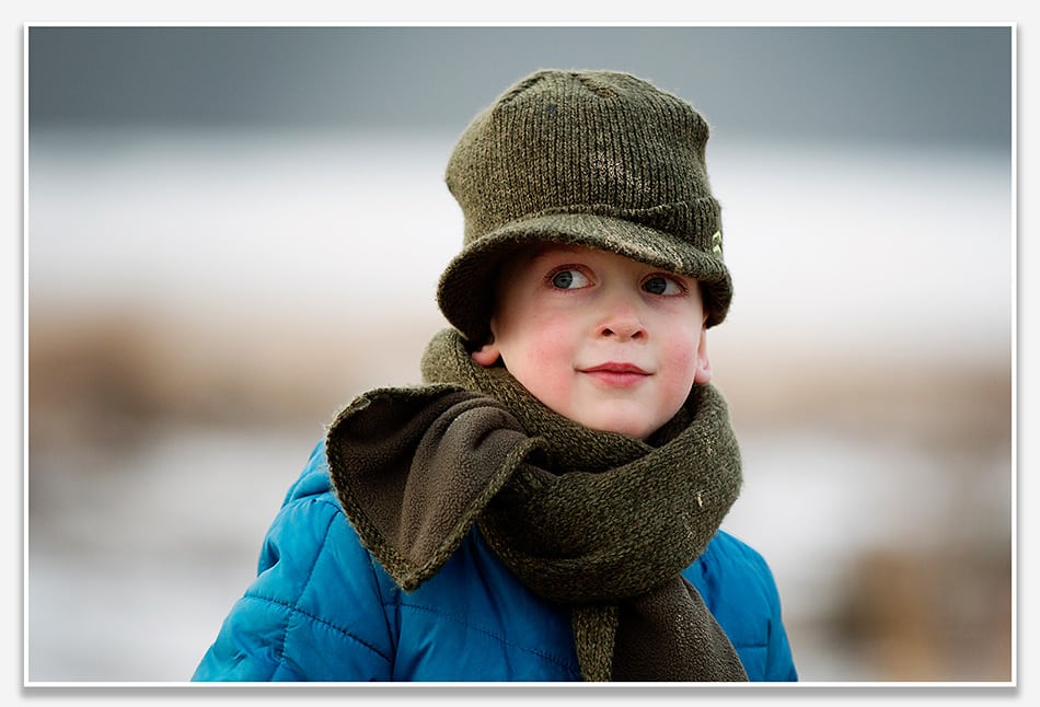 Kinderfotografie is ook bij koud weer mooi