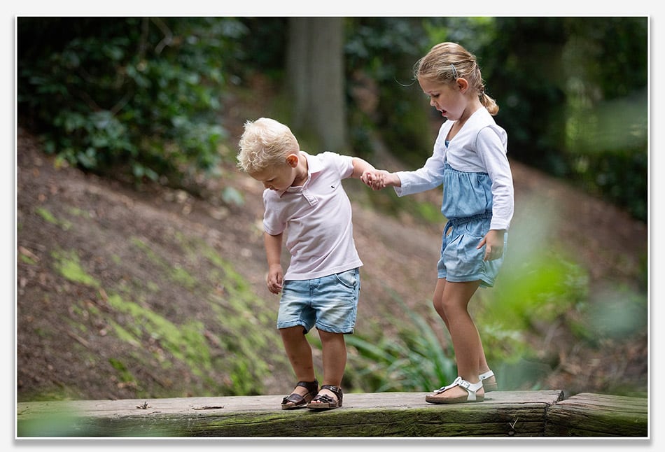 Broertje en grote zus