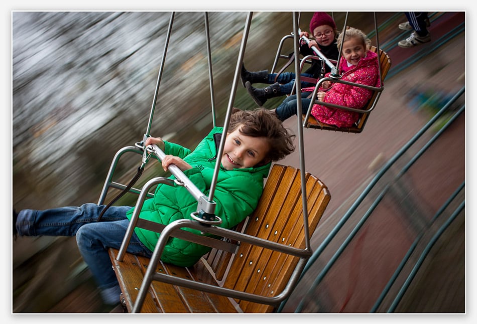 Zweefmolen bij de Efteling