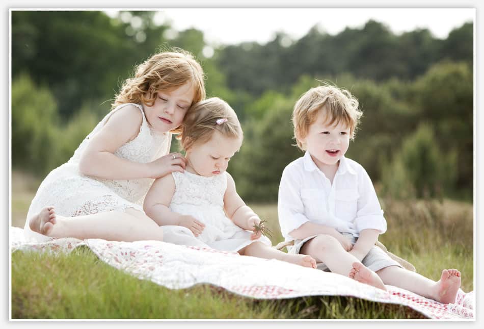 Liefdevolle kinderfoto's 