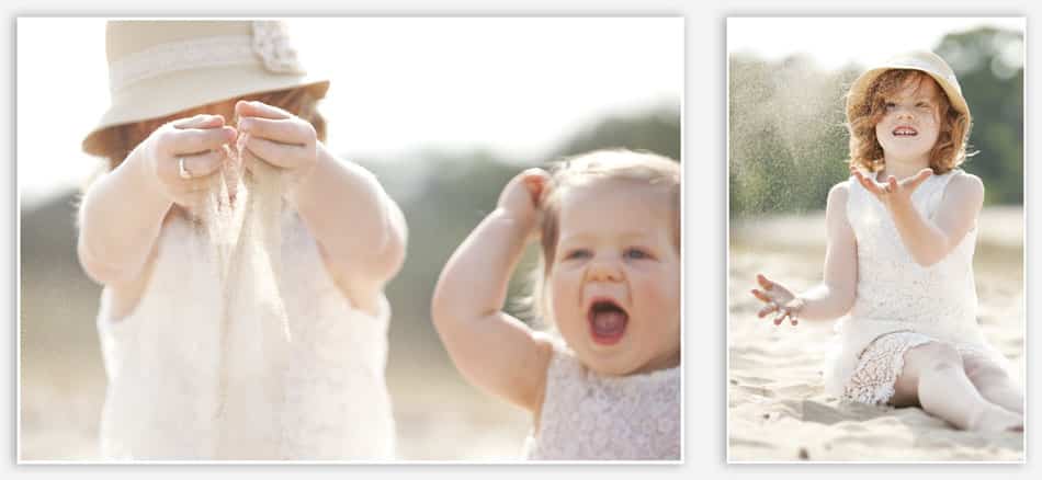 Spelen in het zand zorgt voor lol 