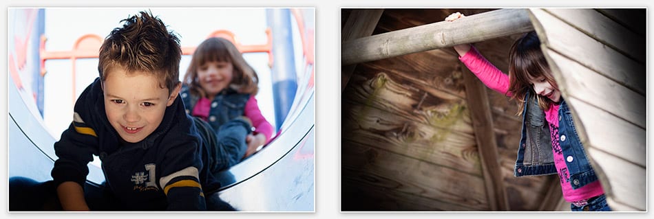 Kinderfotografie_Boxtel Broer en zus in de speeltuin