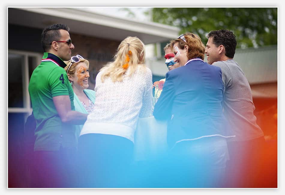 Terasje op het dorpsplein van Esch