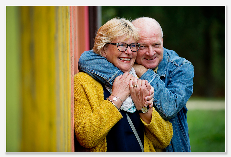 Warme kleurtjes bij de loveshoot